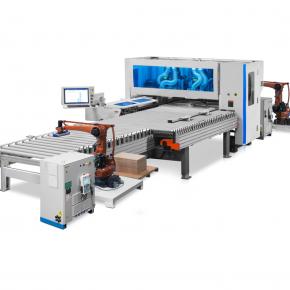 Full automatic CNC Six-sided Drilling and Milling Production Line with Robots