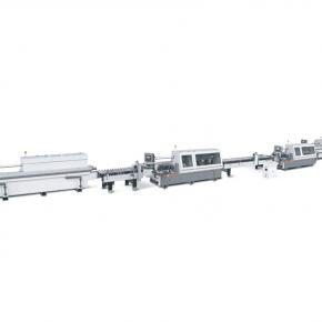 Automatic Loading and Unloading Banding Production Line-4 single-sided edge banding machines
